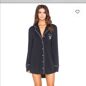 Wildfox Let's Spend The Night Together Button Up
